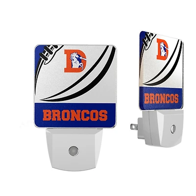 Denver Broncos Passtime Design Nightlight 2-Pack