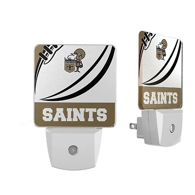 New Orleans Saints Passtime Design Nightlight 2-Pack