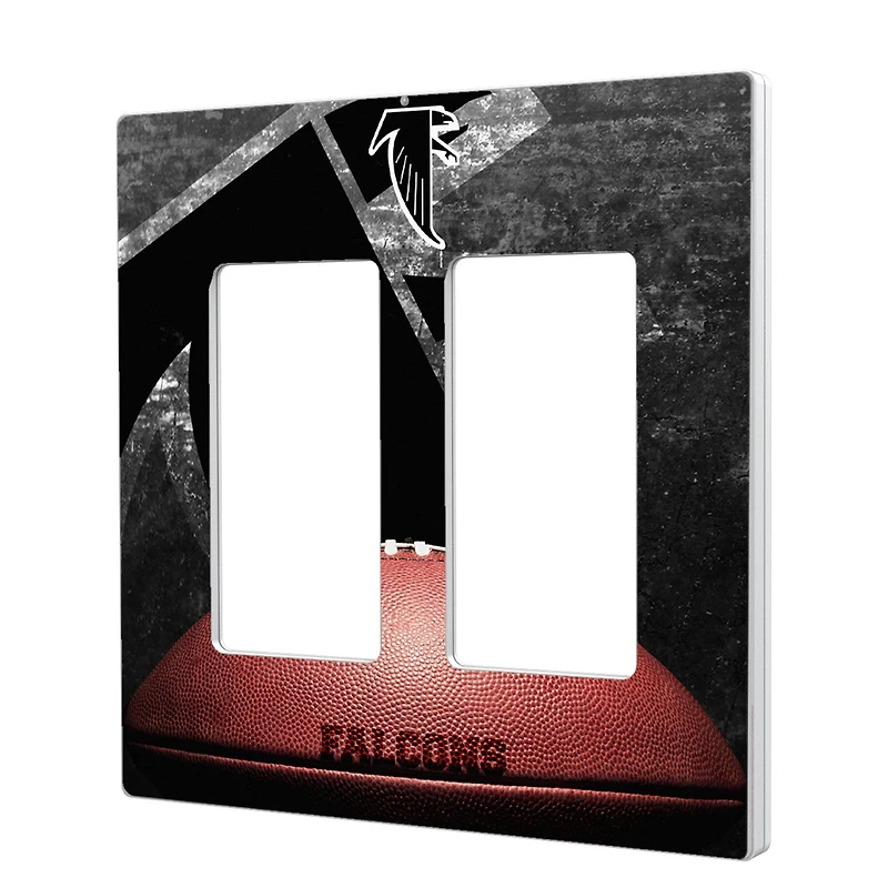 Atlanta Falcons Legendary Design Double Rocker Lightswitch Plate