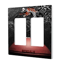 Cincinnati Bengals Legendary Design Double Rocker Lightswitch Plate