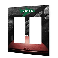 New York Jets Legendary Design Double Rocker Lightswitch Plate