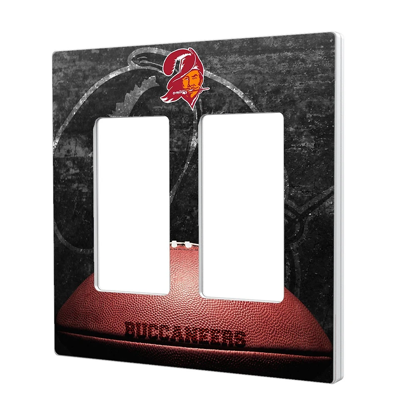Tampa Bay Buccaneers Legendary Design Double Rocker Lightswitch Plate