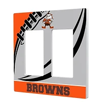 Cleveland Browns Passtime Design Double Rocker Lightswitch Plate