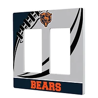 Chicago Bears Passtime Design Double Rocker Lightswitch Plate