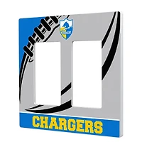 Los Angeles Chargers Passtime Design Double Rocker Lightswitch Plate