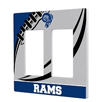 Los Angeles Rams Passtime Design Double Rocker Lightswitch Plate