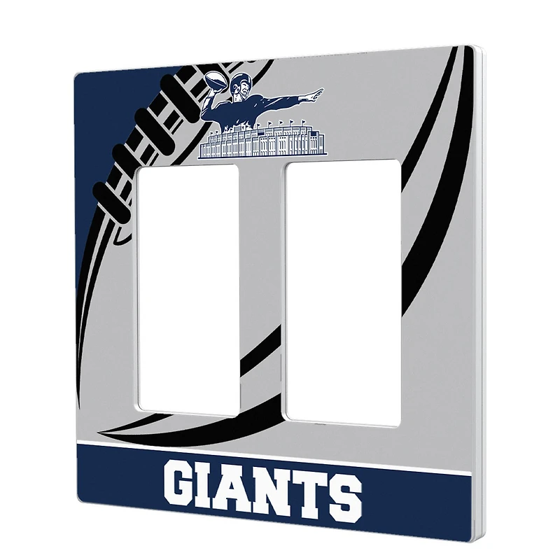 New York Giants Passtime Design Double Rocker Lightswitch Plate