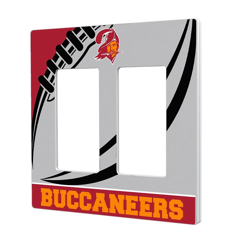 Tampa Bay Buccaneers Passtime Design Double Rocker Lightswitch Plate