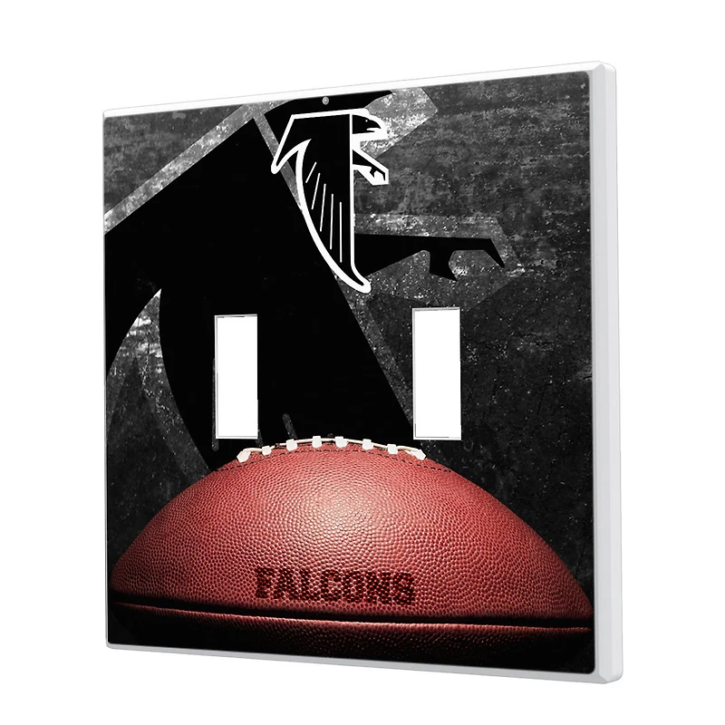 Atlanta Falcons Legendary Design Double Toggle Lightswitch Plate