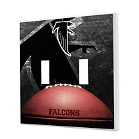 Atlanta Falcons Legendary Design Double Toggle Lightswitch Plate