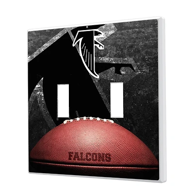 Atlanta Falcons Legendary Design Double Toggle Lightswitch Plate
