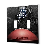 Dallas Cowboys Legendary Design Double Toggle Lightswitch Plate