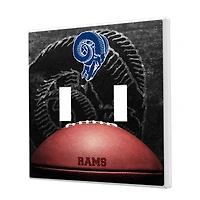 Los Angeles Rams Legendary Design Double Toggle Lightswitch Plate