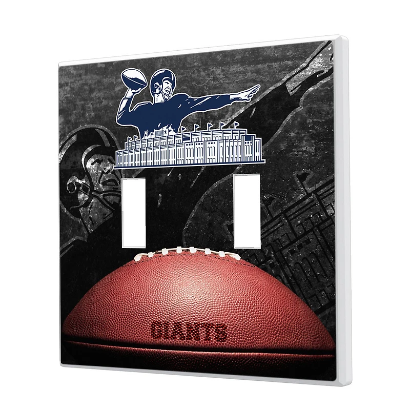 New York Giants Legendary Design Double Toggle Lightswitch Plate