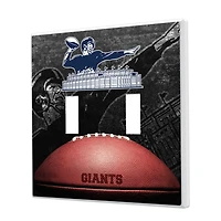 New York Giants Legendary Design Double Toggle Lightswitch Plate