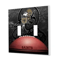 New Orleans Saints Legendary Design Double Toggle Lightswitch Plate