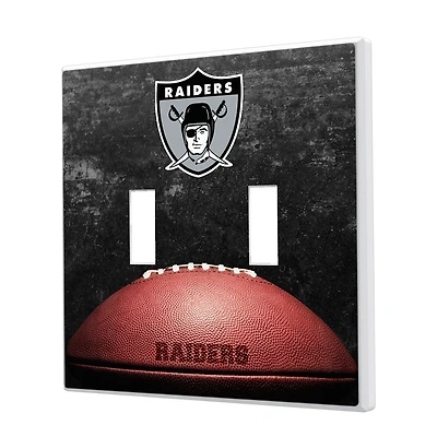 Oakland Raiders Legendary Design Double Toggle Lightswitch Plate