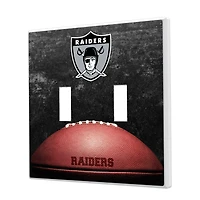 Oakland Raiders Legendary Design Double Toggle Lightswitch Plate
