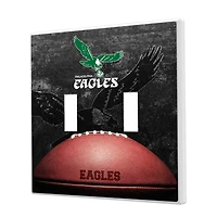 Philadelphia Eagles Legendary Design Double Toggle Lightswitch Plate