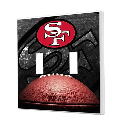 San Francisco 49ers Legendary Design Double Toggle Lightswitch Plate