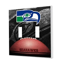 Seattle Seahawks Legendary Design Double Toggle Lightswitch Plate