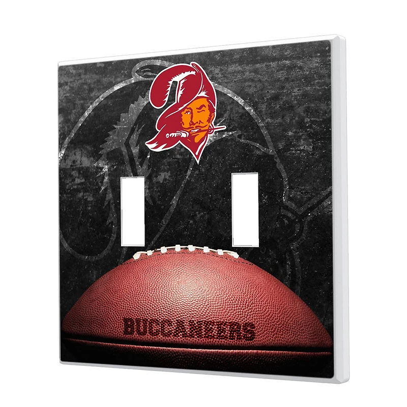 Tampa Bay Buccaneers Legendary Design Double Toggle Lightswitch Plate