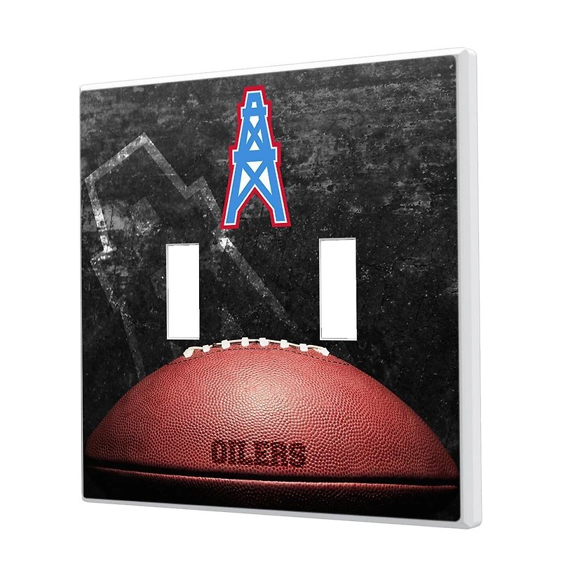 Houston Oilers Legendary Design Double Toggle Lightswitch Plate