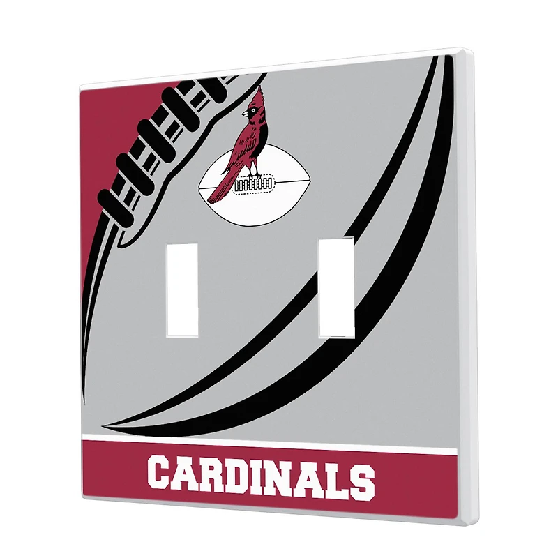 Chicago Cardinals Passtime Design Double Toggle Lightswitch Plate