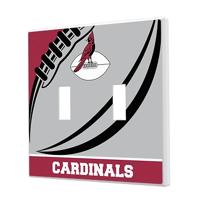 Chicago Cardinals Passtime Design Double Toggle Lightswitch Plate