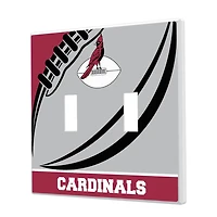 Chicago Cardinals Passtime Design Double Toggle Lightswitch Plate