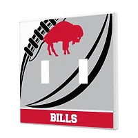 Buffalo Bills Passtime Design Double Toggle Lightswitch Plate