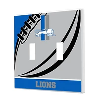 Detroit Lions Passtime Design Double Toggle Lightswitch Plate