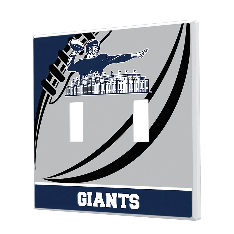 New York Giants Passtime Design Double Toggle Lightswitch Plate