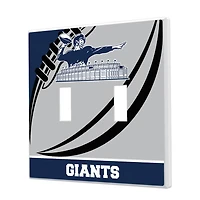 New York Giants Passtime Design Double Toggle Lightswitch Plate