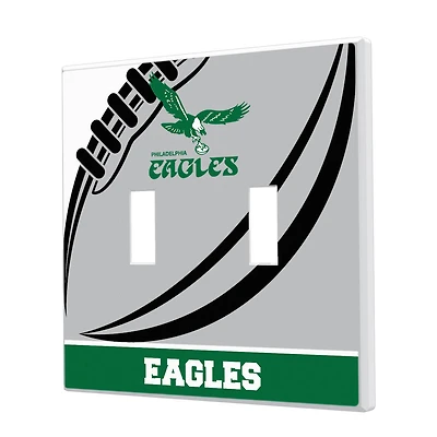 Philadelphia Eagles Passtime Design Double Toggle Lightswitch Plate