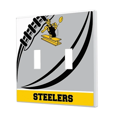 Pittsburgh Steelers Passtime Design Double Toggle Lightswitch Plate