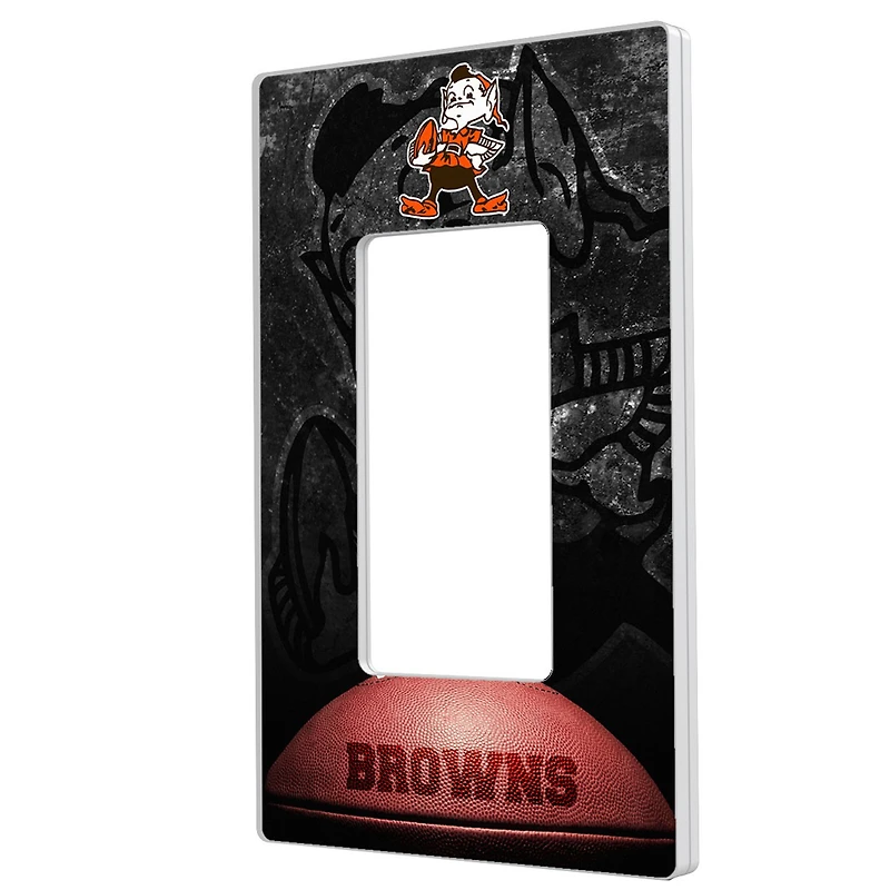 Cleveland Browns Legendary Design Single Rocker Lightswitch Plate