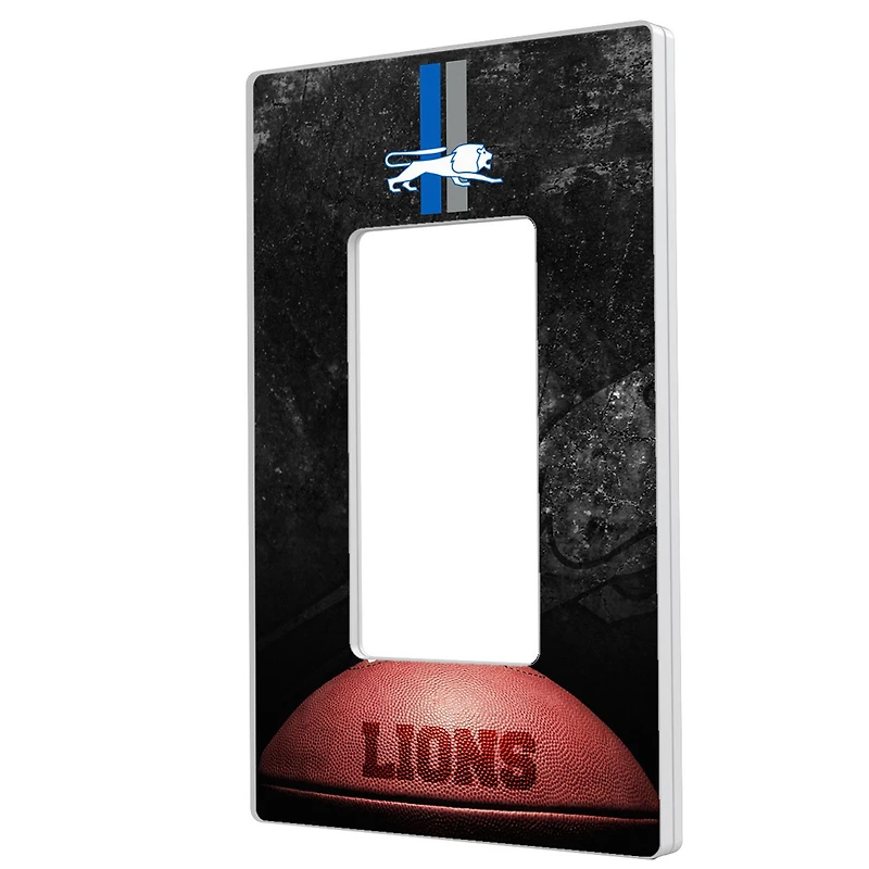 Detroit Lions Legendary Design Single Rocker Lightswitch Plate