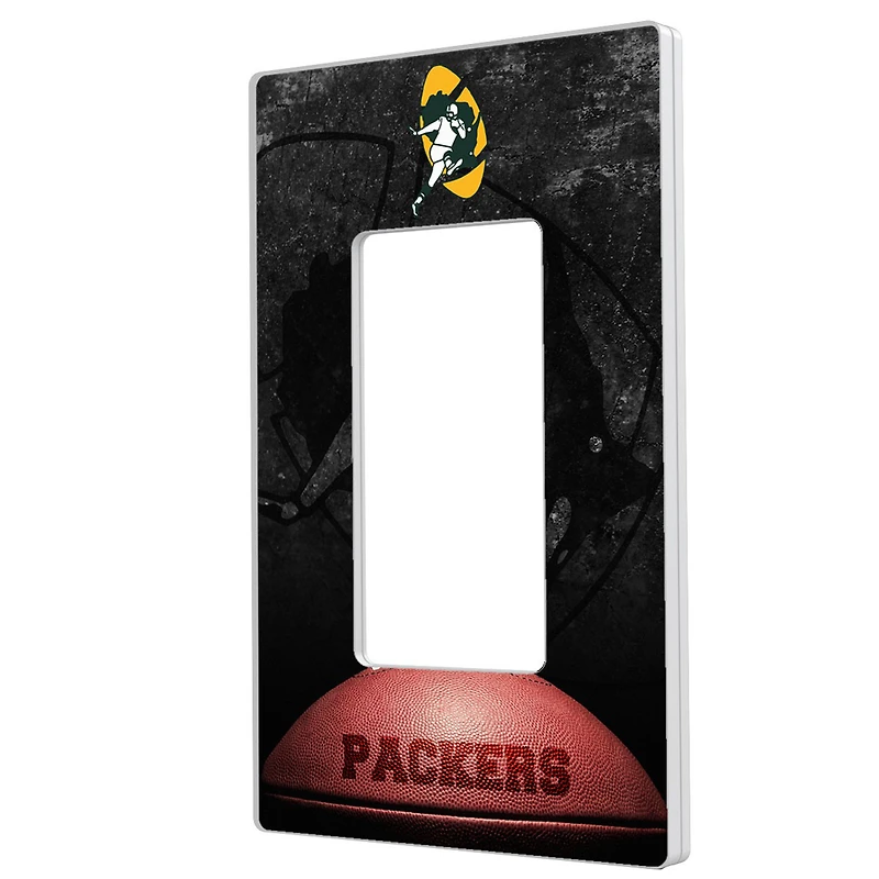 Green Bay Packers Legendary Design Single Rocker Lightswitch Plate