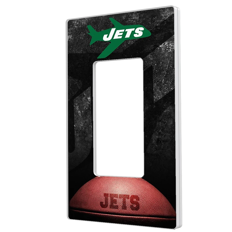 New York Jets Legendary Design Single Rocker Lightswitch Plate