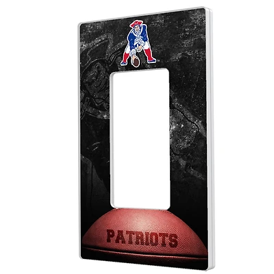 New England Patriots Legendary Design Single Rocker Lightswitch Plate
