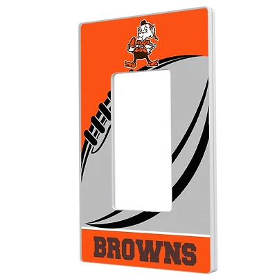 Cleveland Browns Passtime Design Single Rocker Lightswitch Plate