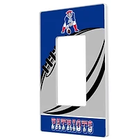 New England Patriots Passtime Design Single Rocker Lightswitch Plate