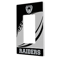 Oakland Raiders Passtime Design Single Rocker Lightswitch Plate