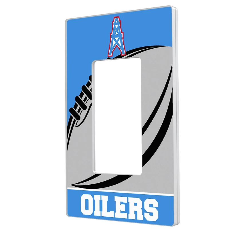 Houston Oilers Passtime Design Single Rocker Lightswitch Plate