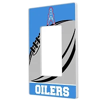 Houston Oilers Passtime Design Single Rocker Lightswitch Plate