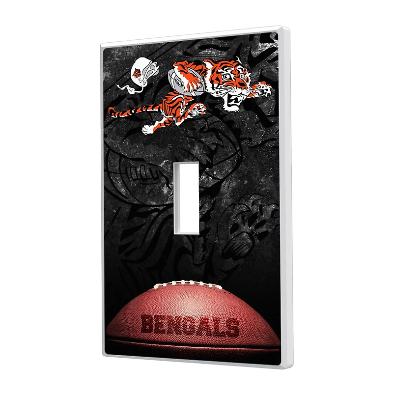 Cincinnati Bengals Legendary Design Single Toggle Lightswitch Plate