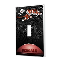 Cincinnati Bengals Legendary Design Single Toggle Lightswitch Plate