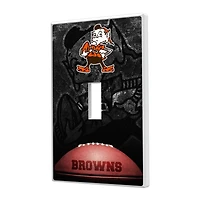 Cleveland Browns Legendary Design Single Toggle Lightswitch Plate
