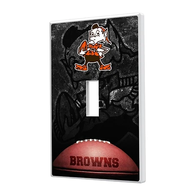 Cleveland Browns Legendary Design Single Toggle Lightswitch Plate